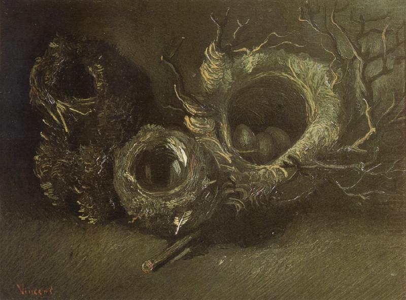 Vincent Van Gogh Still life wtih Three Birds'Nests (nn04) china oil painting image